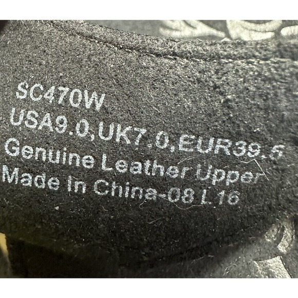 Clark's Leather Sandals 9 Navy Corks soles Comfort Buckle And Hook and Loop - Picture 10 of 10